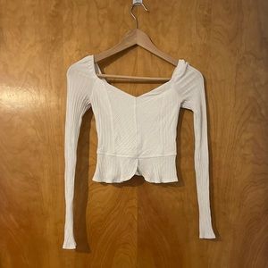 Free People cropped long sleeve shirt - XS, $18